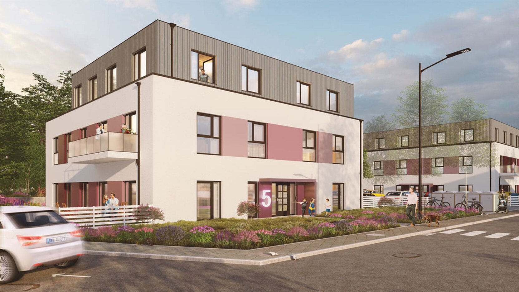 Visualisierung degewo-Neubau Bisamstraße.