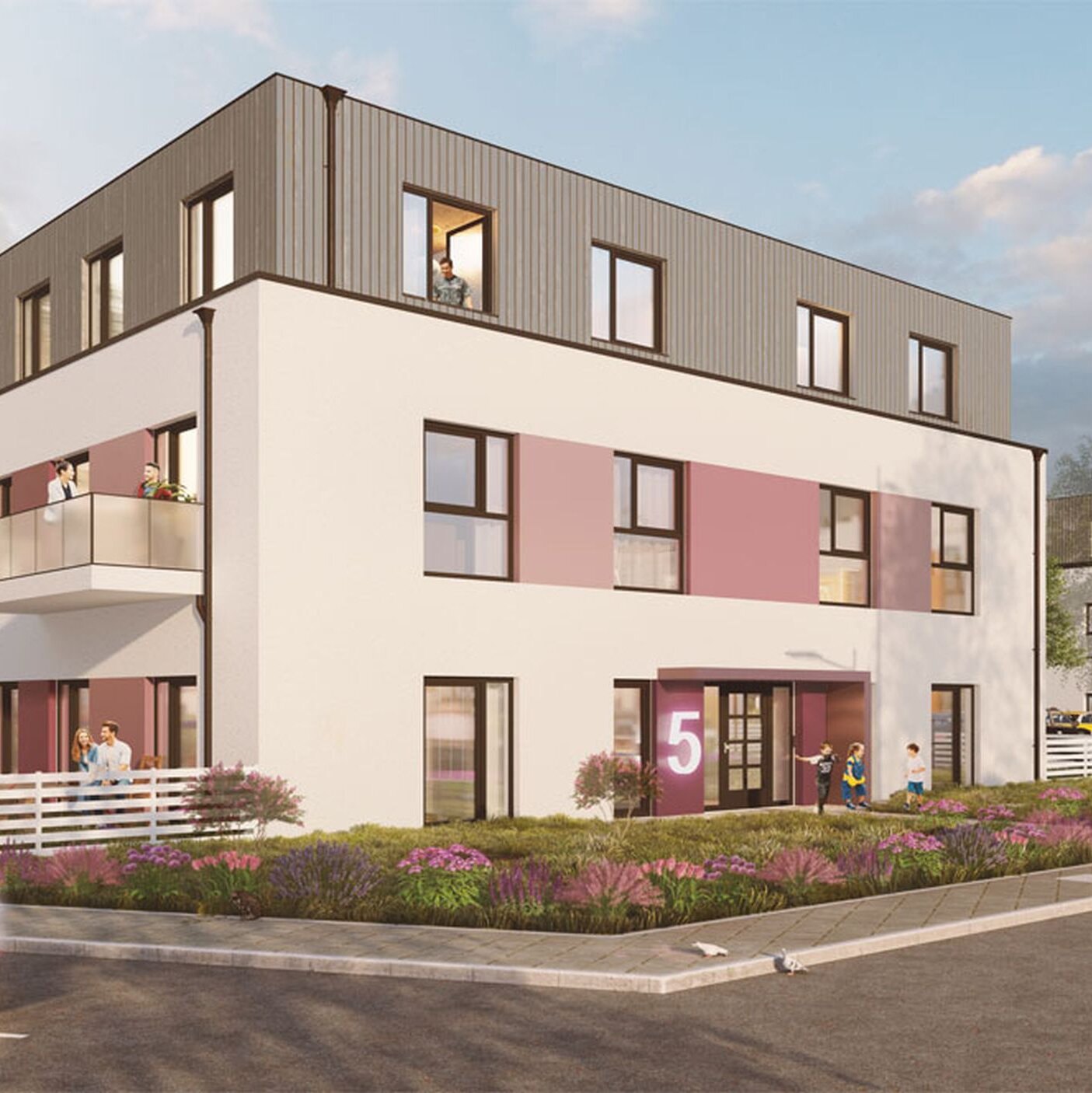 Visualisierung degewo-Neubau Bisamstraße.