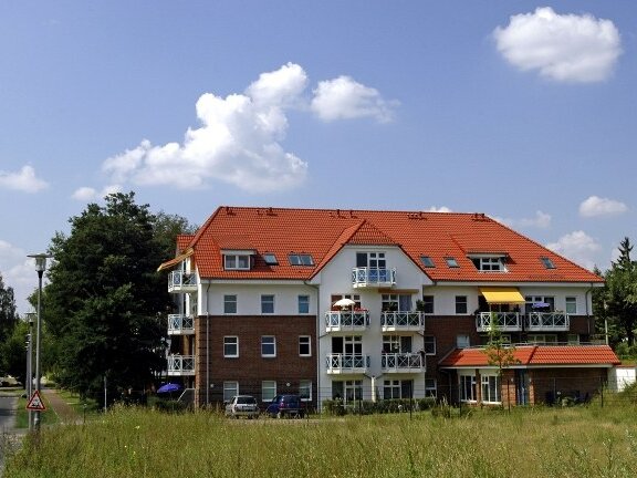 Blick auf die gesamte Residenz im Grünen