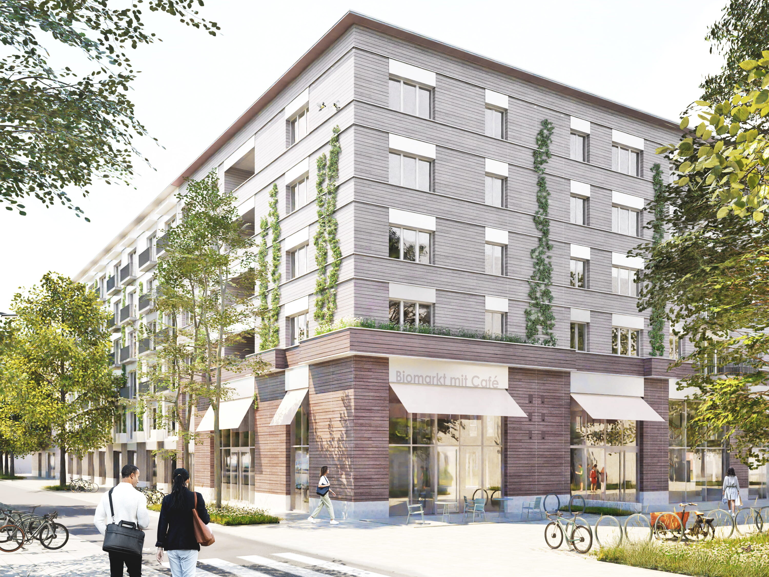 Gebäudeansicht Schumacher Quartier