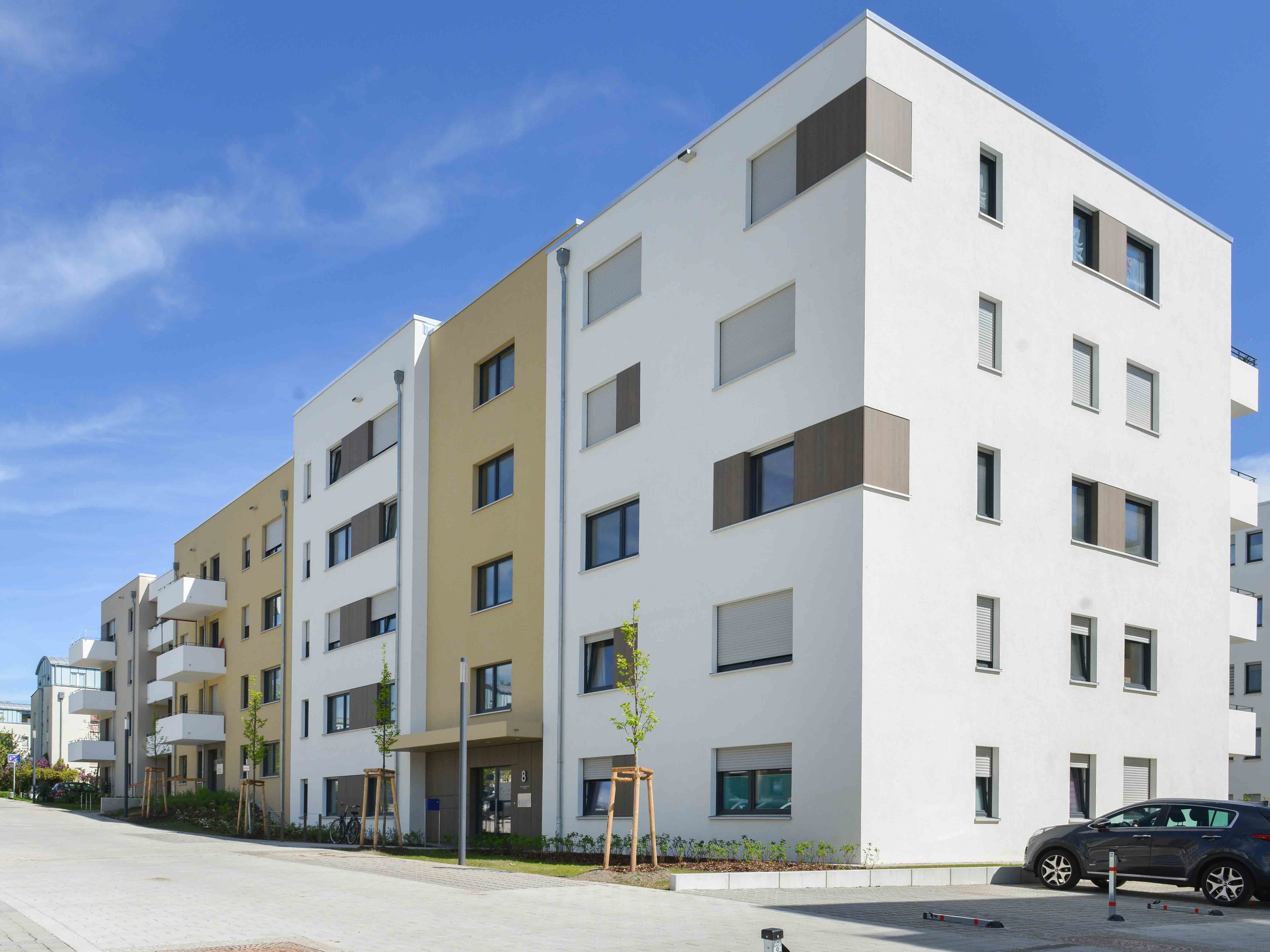 Straßenansicht degewo-Neubau Joachim-Ringelnatz-Straße.