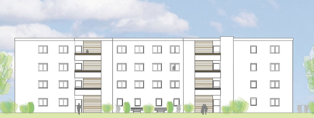 Visualisierung degewo Neubau Ottmar-Geschke-Straße