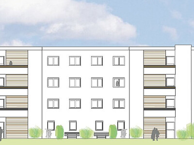 Visualisierung degewo Neubau Ottmar-Geschke-Straße