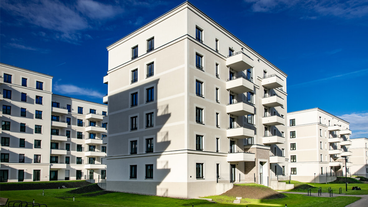 Außenansicht degewo-Neubau Paulsternstrasse.