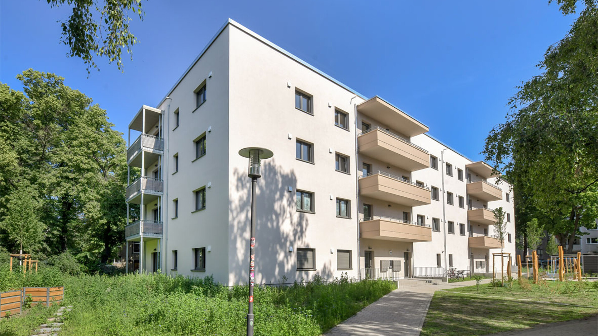 degewo Neubau Eckansicht Ottomar-Geschke-Straße