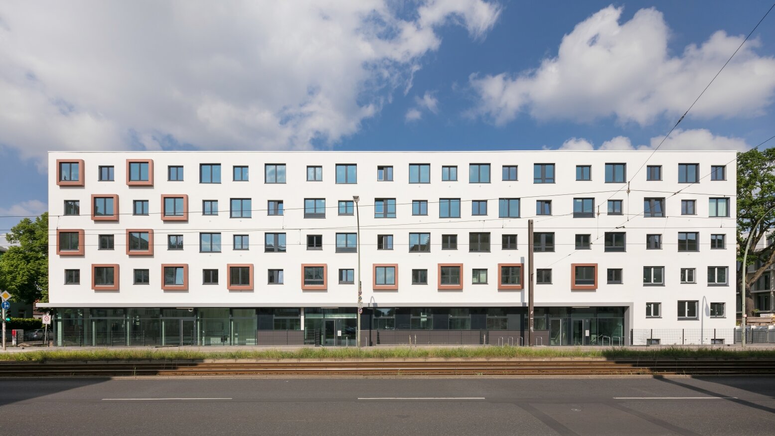 Frontansicht degewo-Neubau Joachimstraße 1.