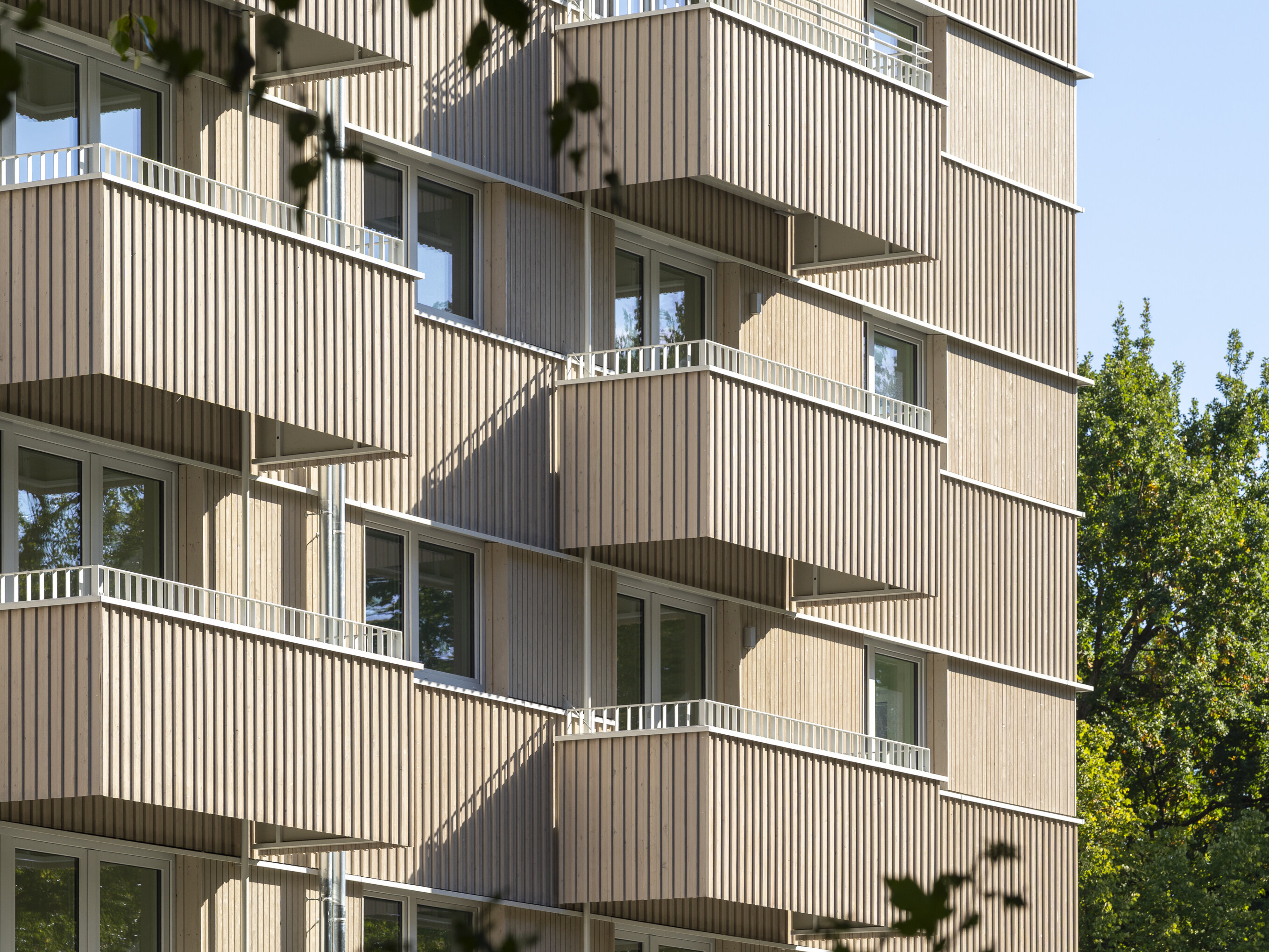 Ansicht Balkone Klimahaus degewo Neubau Salvador-Allende-Straße
