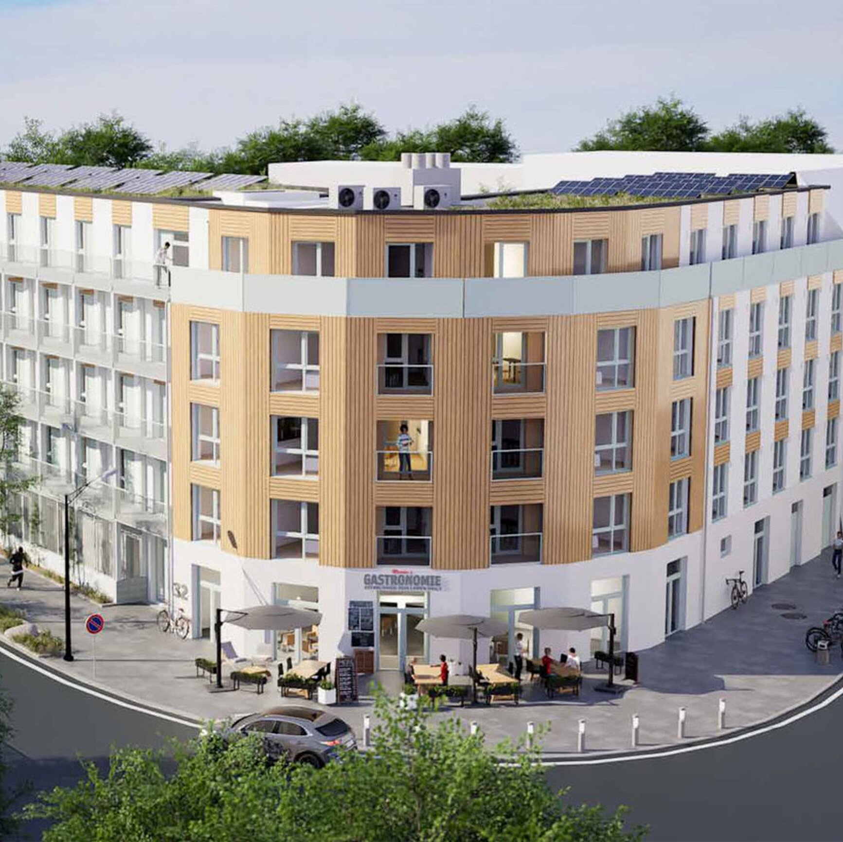 Visualisierung degewo-Neubau Am Bahndamm.