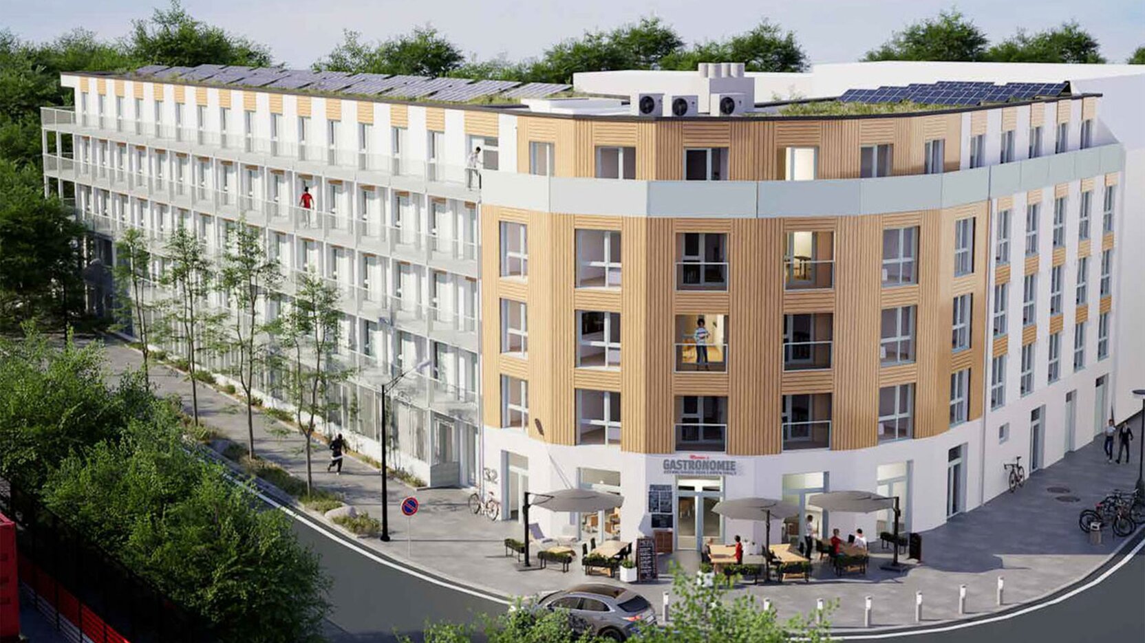 Visualisierung degewo-Neubau Am Bahndamm.