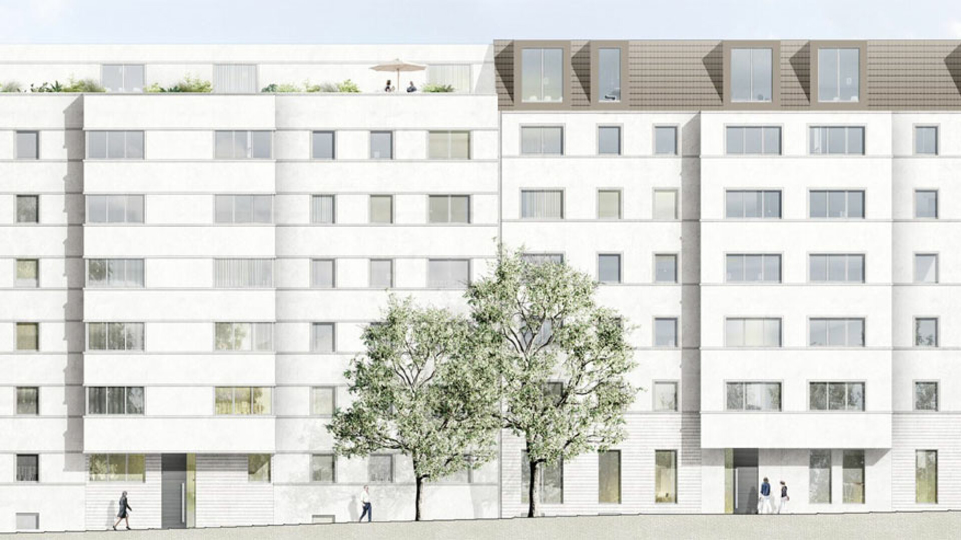 Visualisierung degewo Neubau Reichsstraße Westend