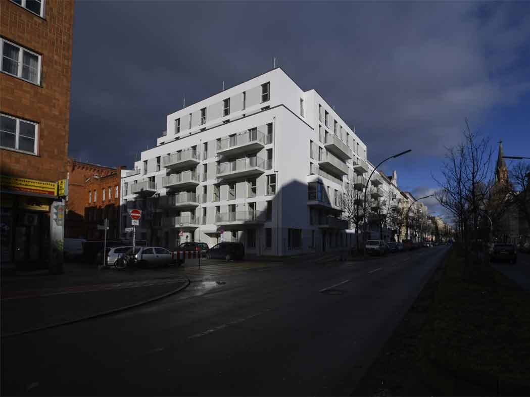 Straßenansicht degewo-Neubau Gotenburger Straße 2.