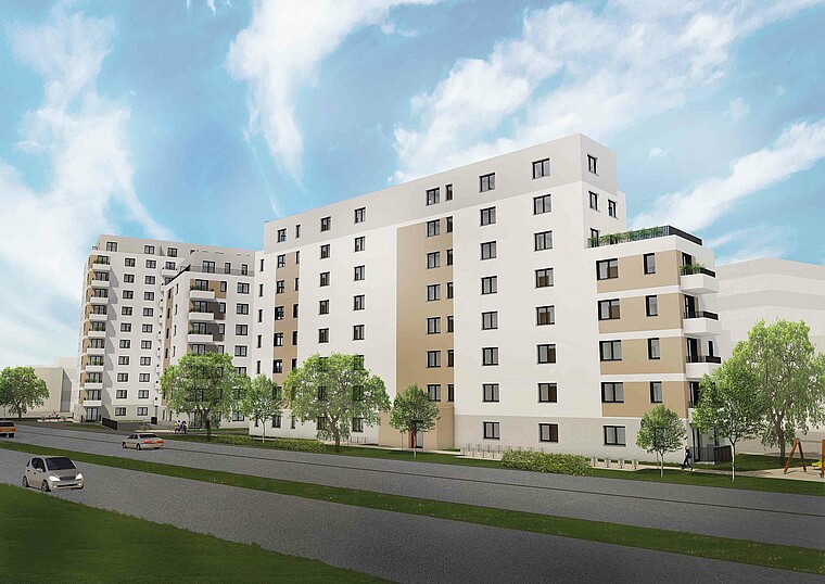 Visualisierung degewo Neubau Schützenstraße 11 in Treptow-Köpenick