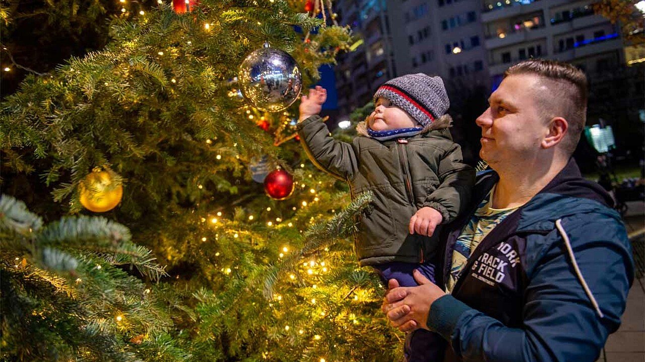 Weihnachtsbaum Marzahner Promenade