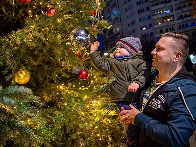 Weihnachtsbaum Marzahner Promenade