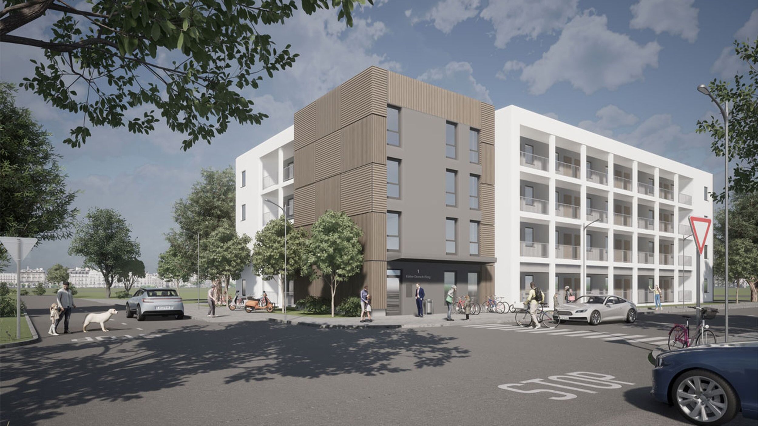 Visualisierung degewo-Neubau Käthe-Dorsch-Ring 1.