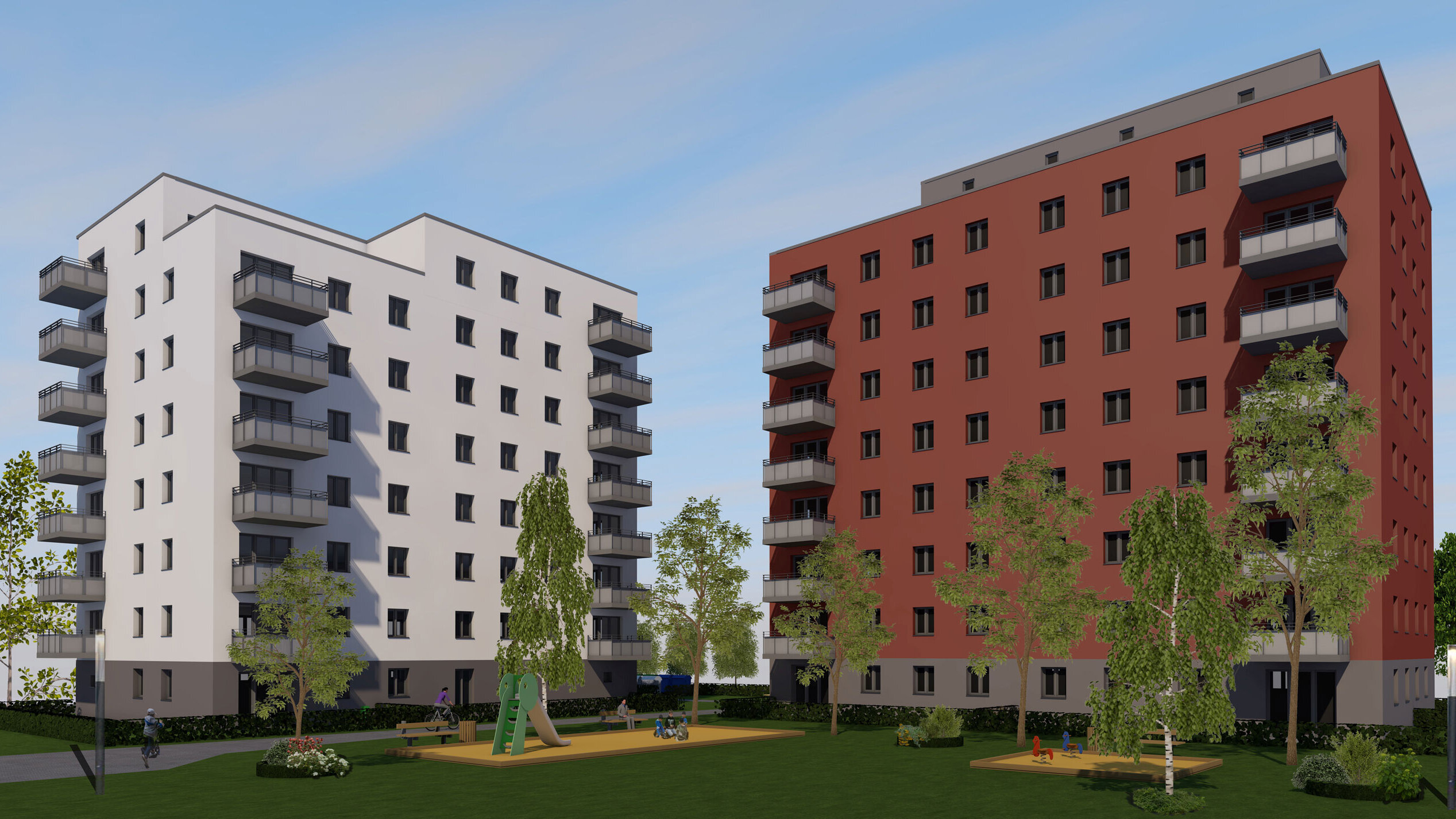 Visualisierung degewo-Neubau Walter-Franck-Zeile.