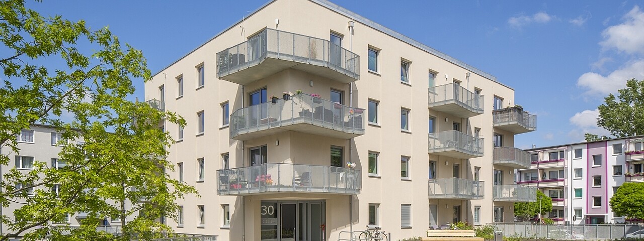 Außenansicht degewo Neubau Karl-Pokern-Straße 30-36