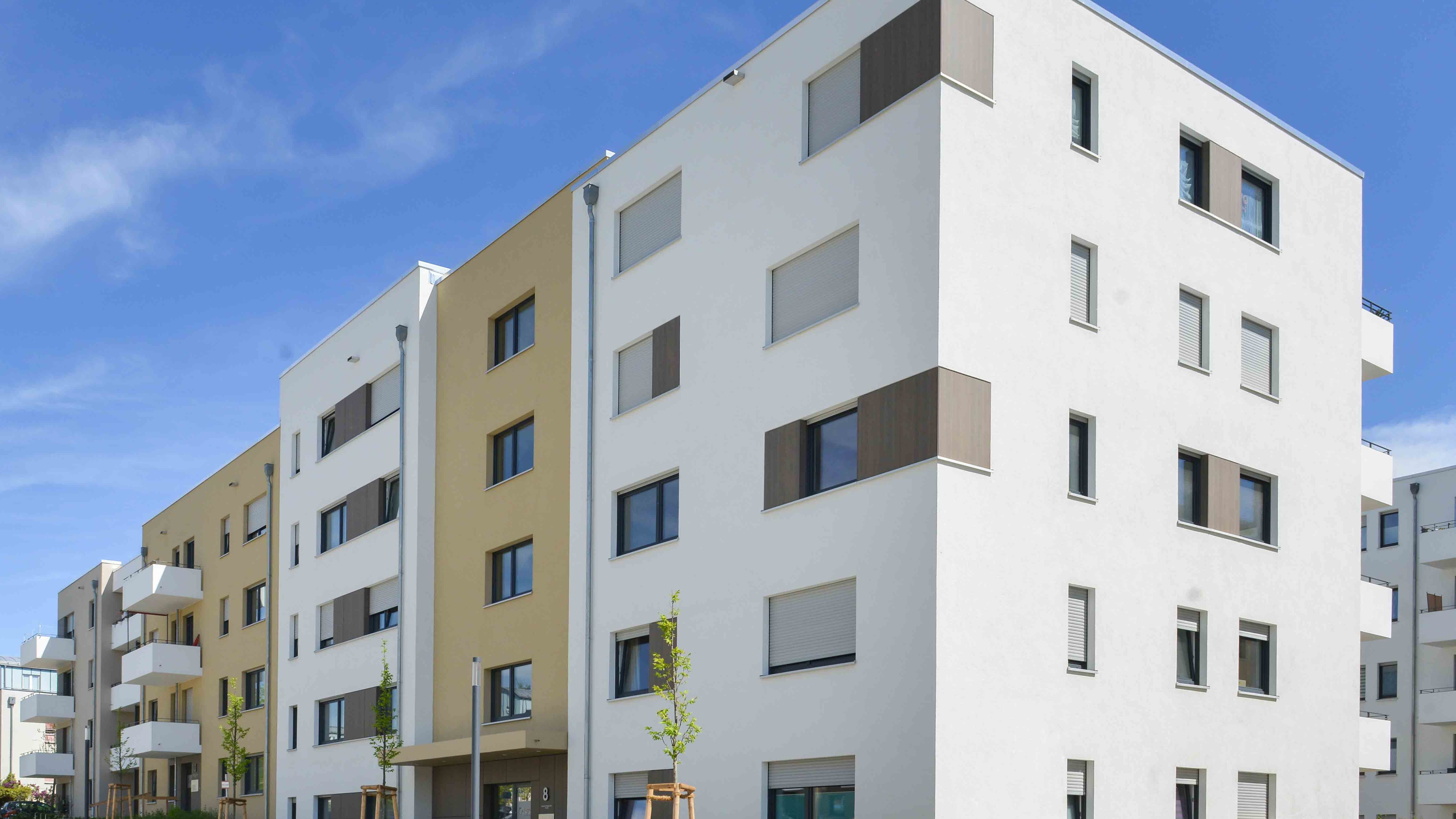 Straßenansicht degewo-Neubau Joachim-Ringelnatz-Straße.