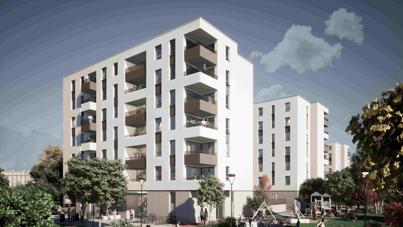 Visualisierung degewo-Neubau Hallesches Ufer 1 A.