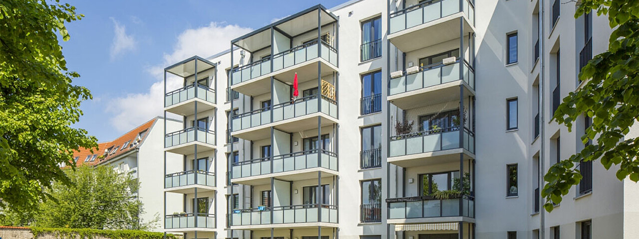 Außenansicht degewo Neubau Luisenstraße Ecke Wendenschloßstraße