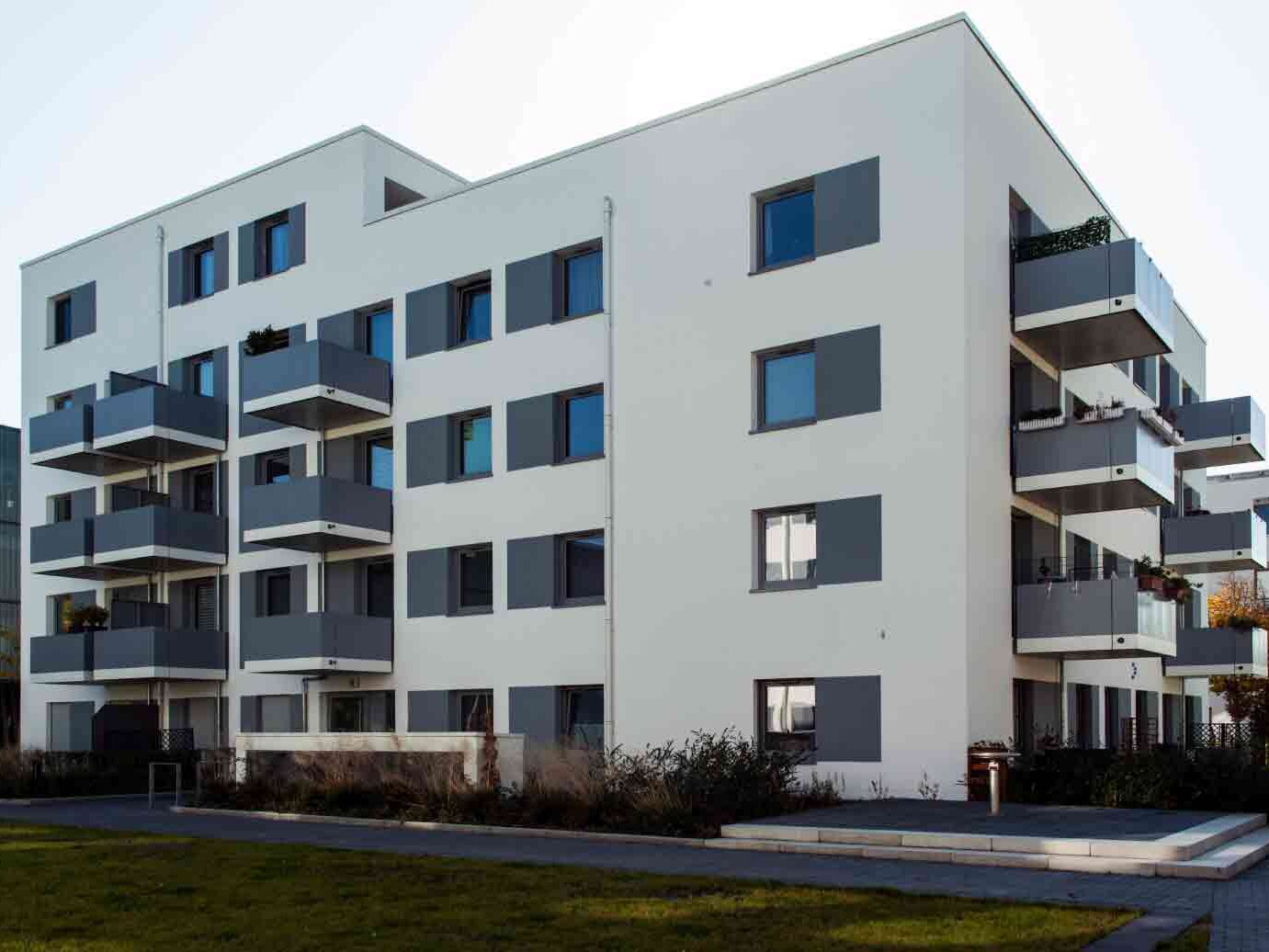 Außenansicht degewo-Neubau Abram-Joffe-Straße.