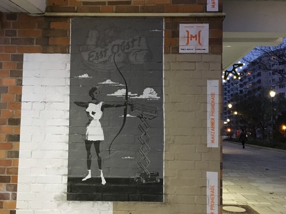 Bild an Steinwand