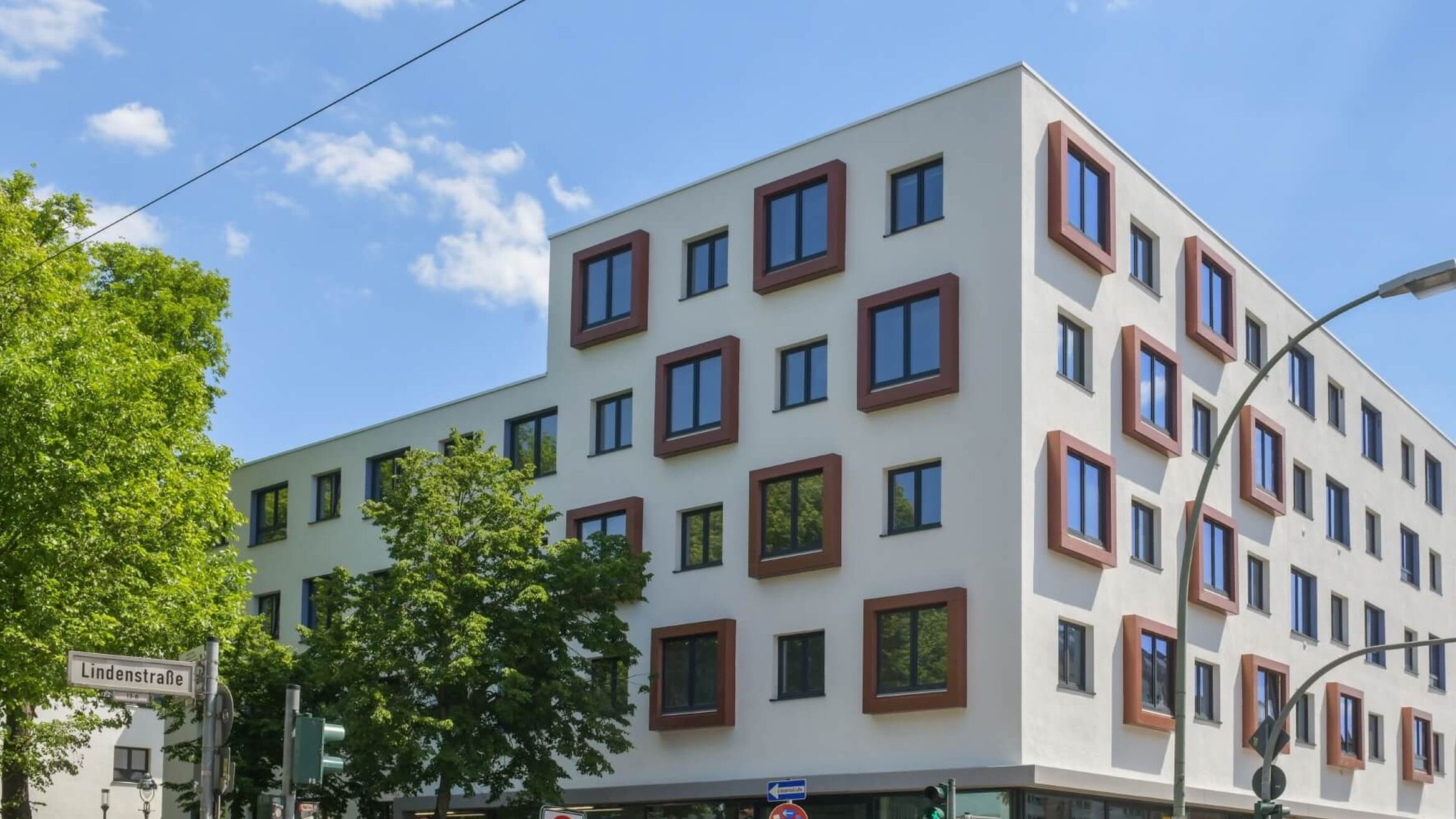 Straßenansicht degewo-Neubau Joachimstraße 1.