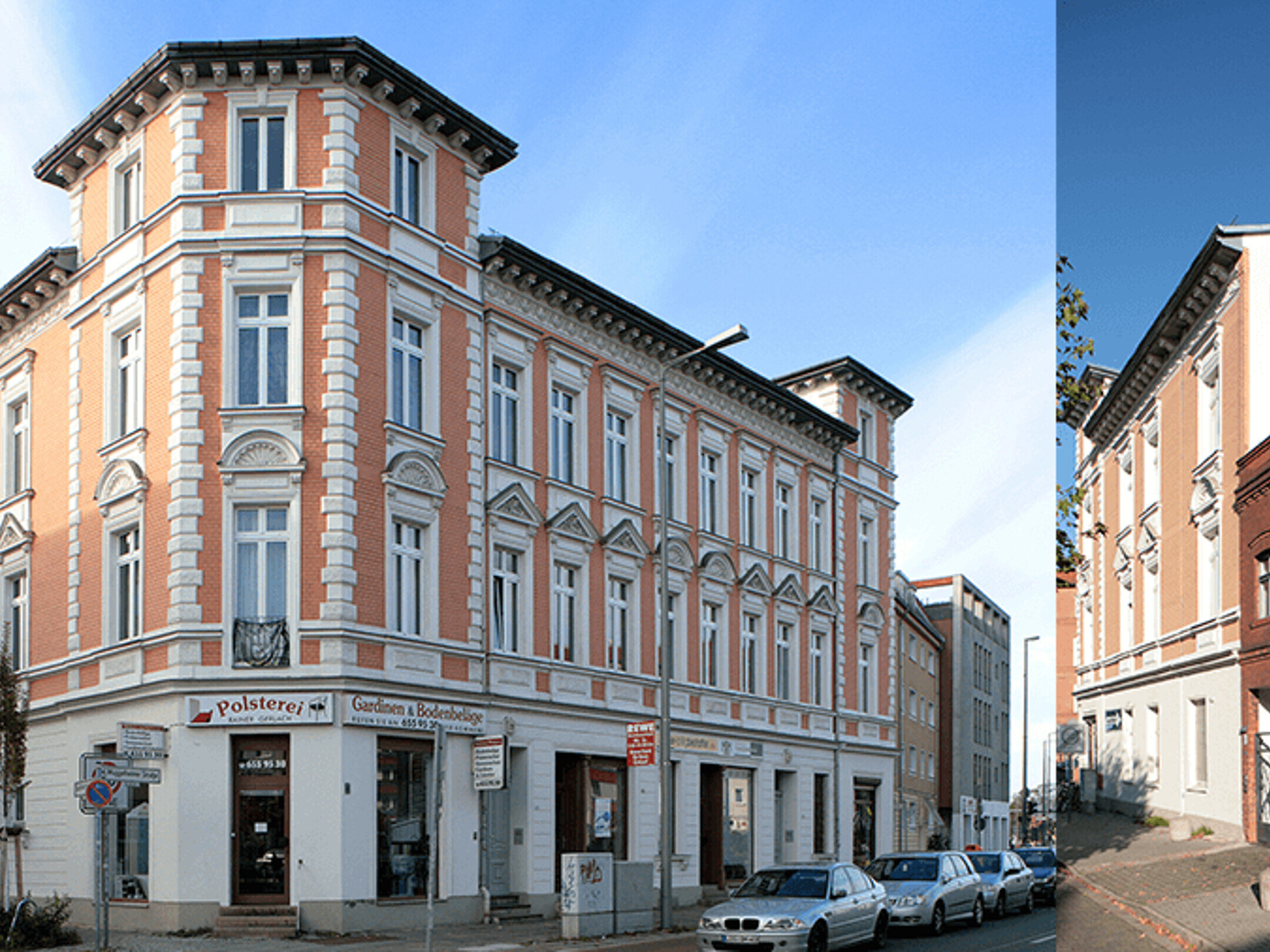 Denkmalgeschütztes Altbau Eckhaus in der Müggelheimerstraße