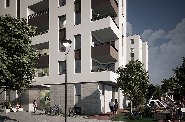 Visualisierung degewo Neubau Am Halleschen Ufer