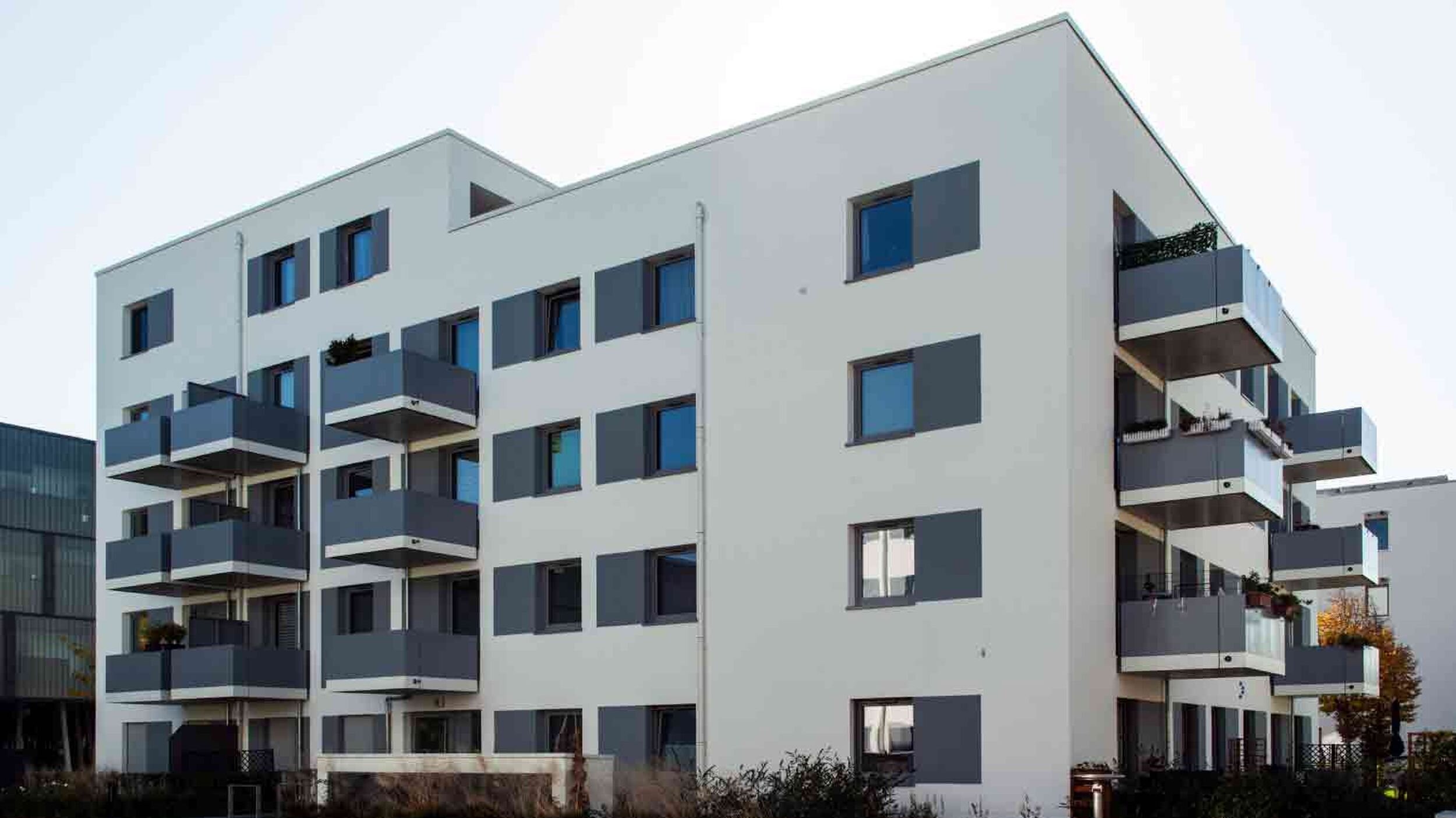 Außenansicht degewo-Neubau Abram-Joffe-Straße.