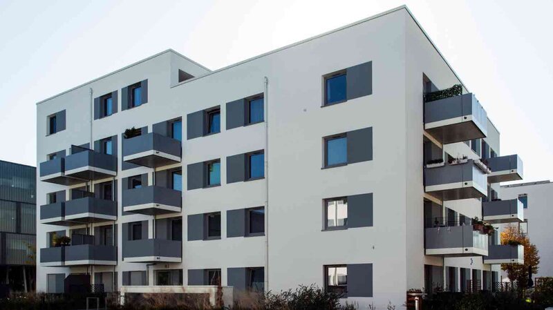 Außenansicht degewo-Neubau Abram-Joffe-Straße.