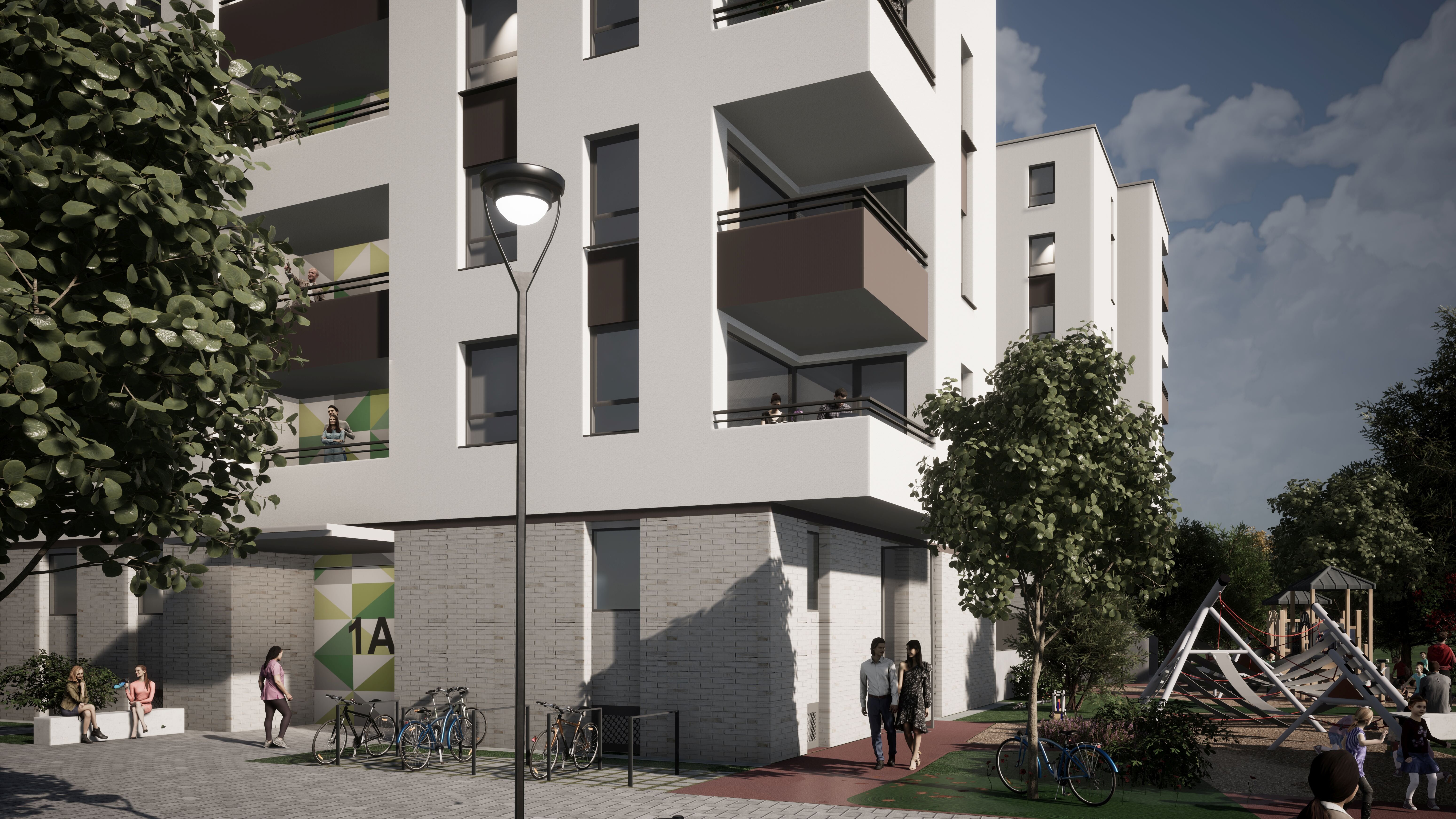 Visualisierung degewo-Neubau Hallesches Ufer 1 A.