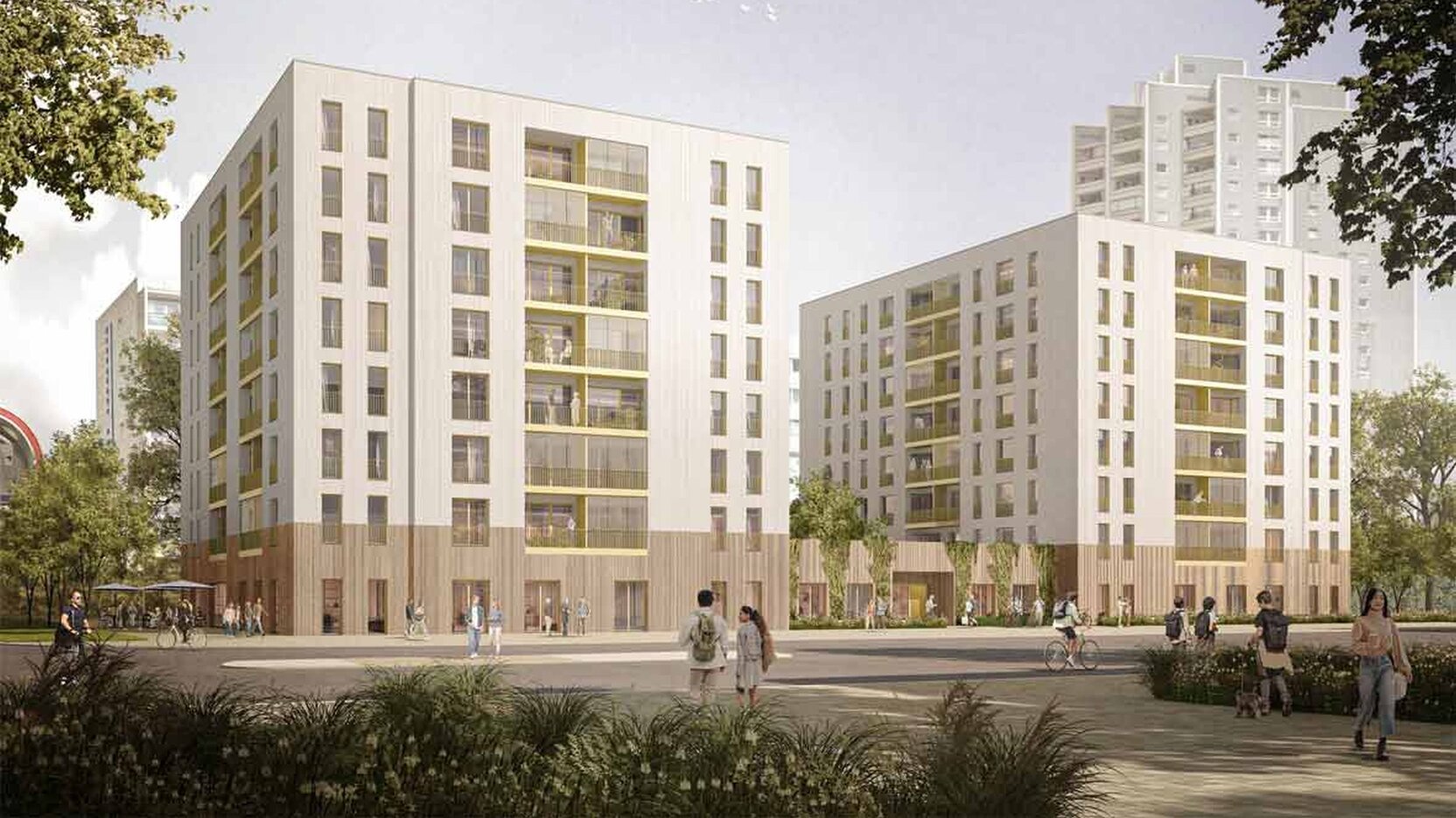 Visualisierung degewo-Neubau Marzahner Promenade 7.