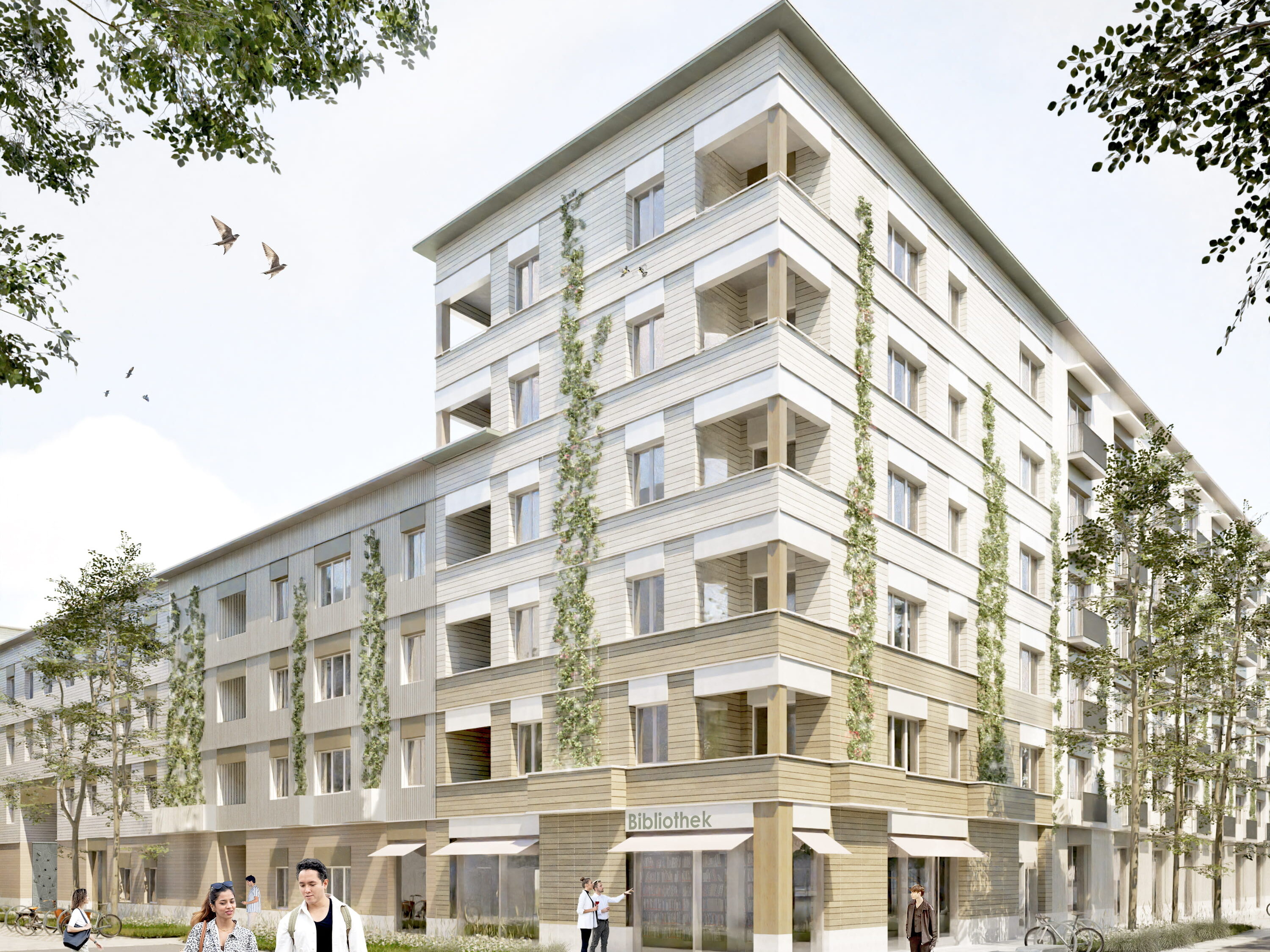 Gebäudeansicht Schumacher Quartier