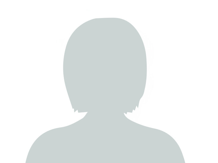 Silhouette einer Frau in grau weiß.