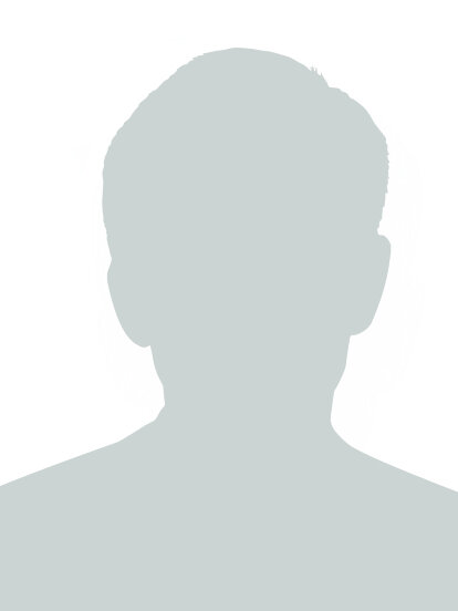 Silhouette eines Mannes in grau weiß.