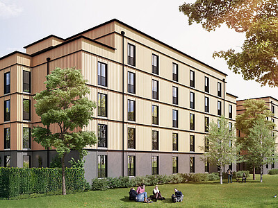 Visualisierung Neubau an der Wuhlheide