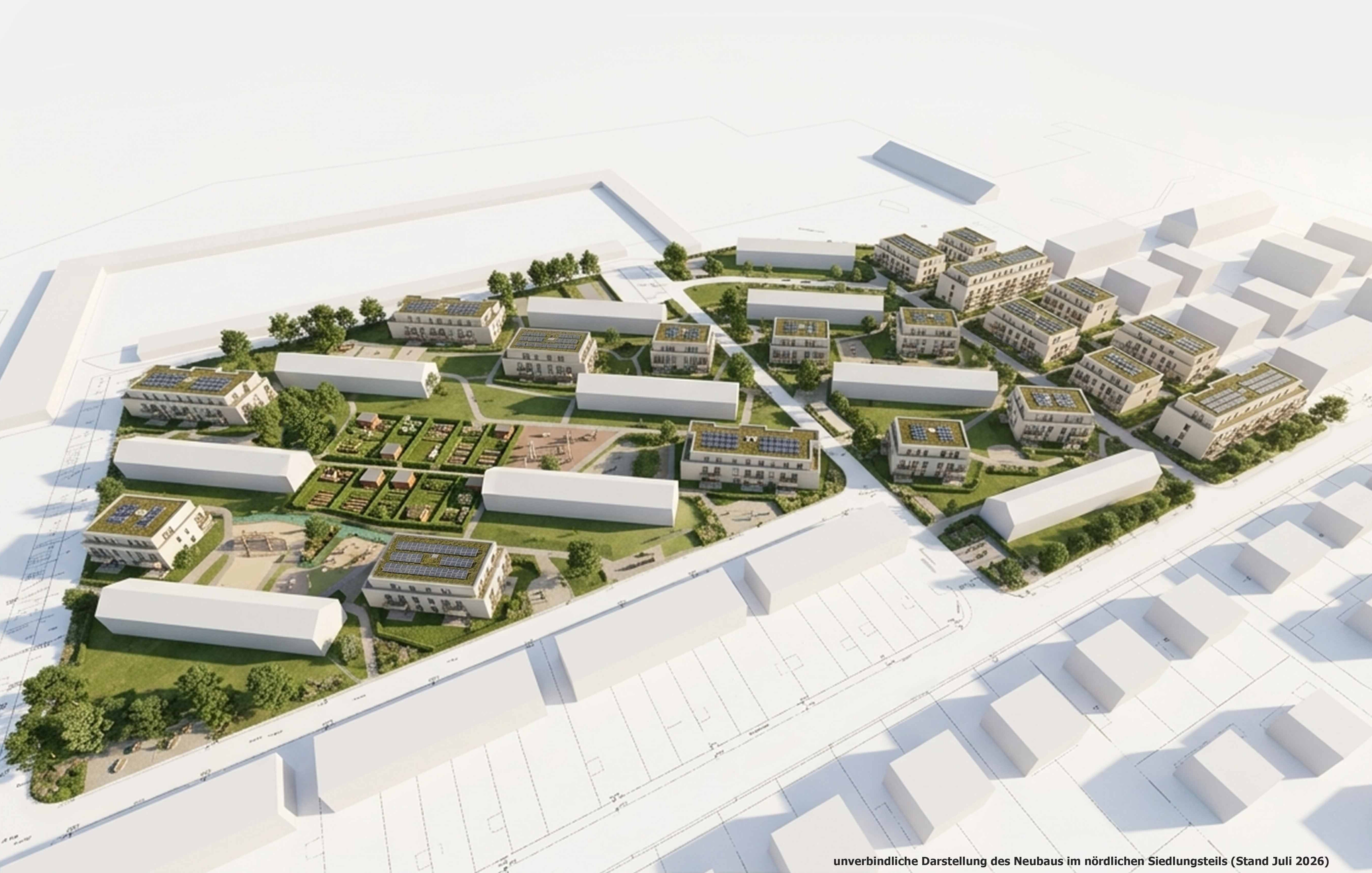 Visualisierung Neubaurpojekt Parkviertel Kladow