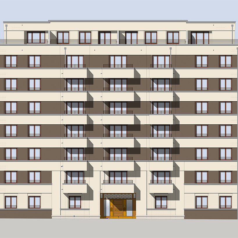 Visualisierung degewo-Neubau Pascalstraße 7 Heisenbergstraße 1.