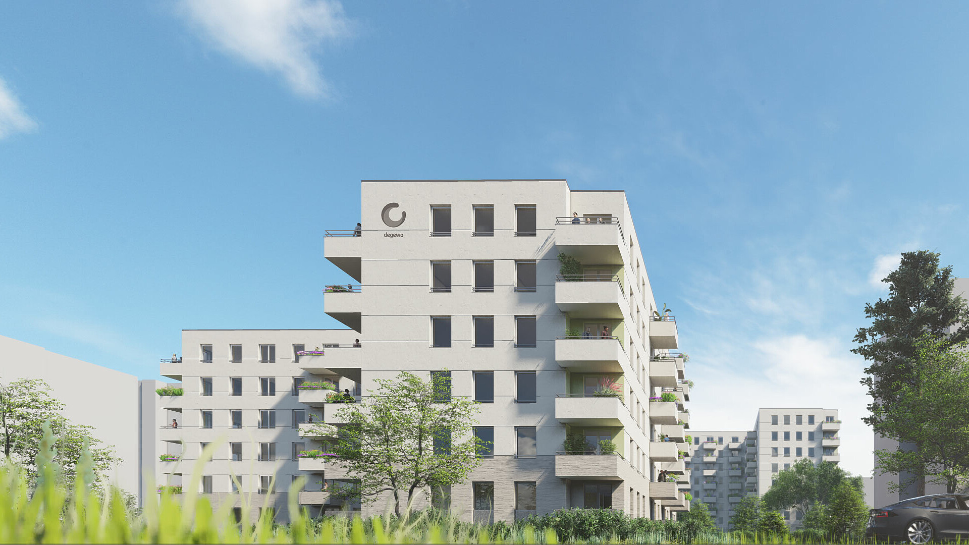 Visualisierung degewo Neubau Bornhagenweg 43 in Lichtenrade, Haus B