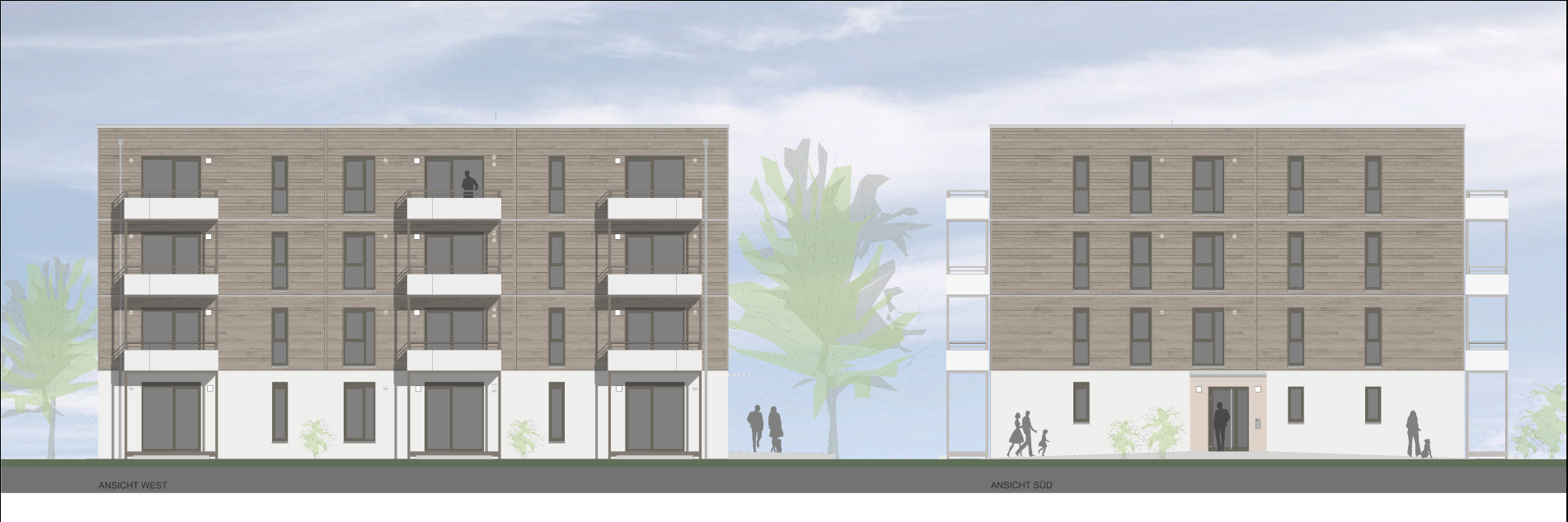 Visualisierung degewo Neubau Am Omnibushof 2 und 12