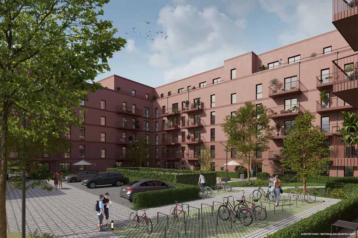 Visualisierung Neubau Bismarckstraße 17, 13585 Berlin
