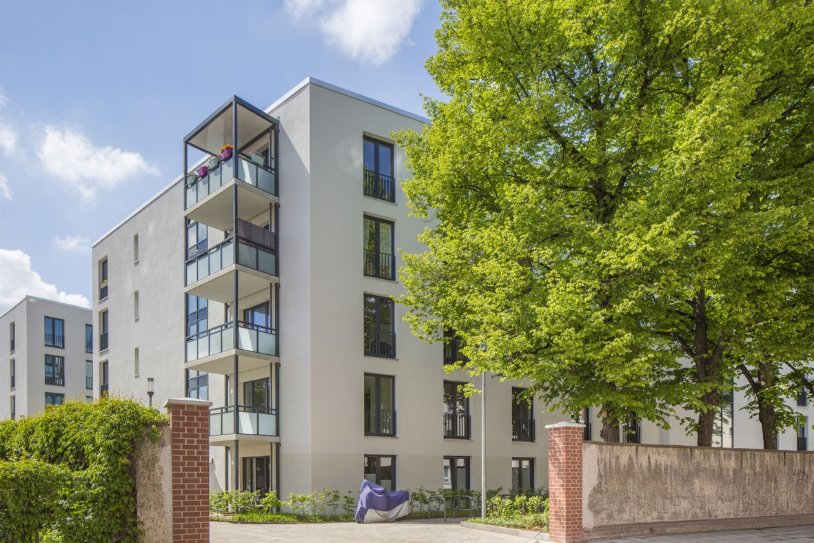 Außenansicht degewo Neubau Luisenstraße Ecke Wendenschloßstraße