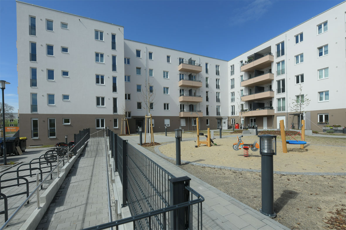 Ansicht degewo Neubau Schwartzkopffstraße