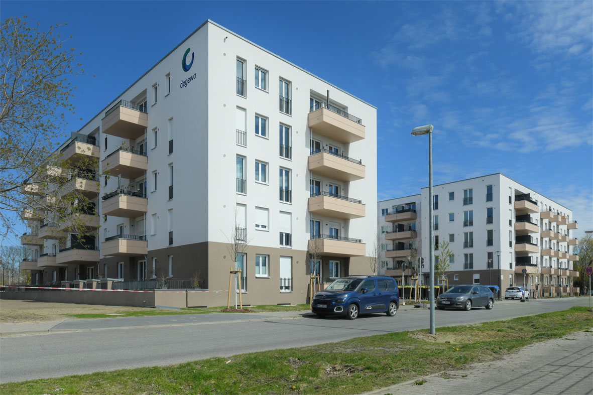 Ansicht degewo Neubau Schwartzkopffstraße