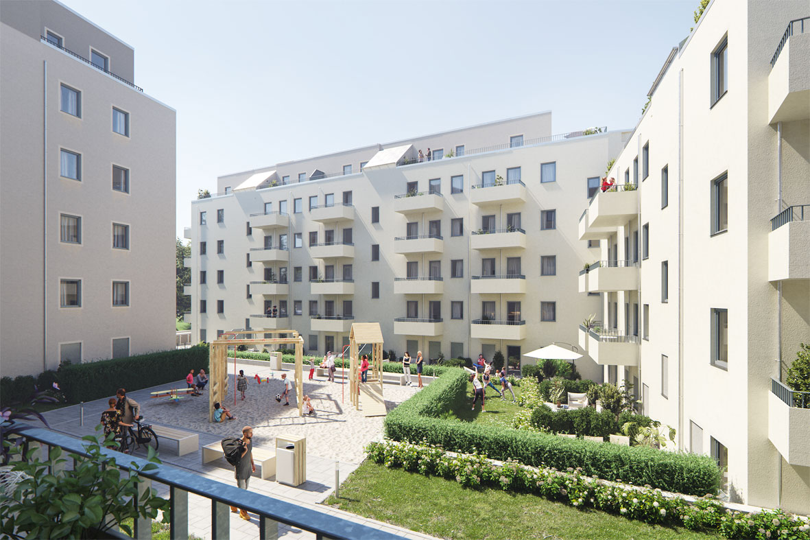Visualisierung Neubau Seeburger Weg in Spandau