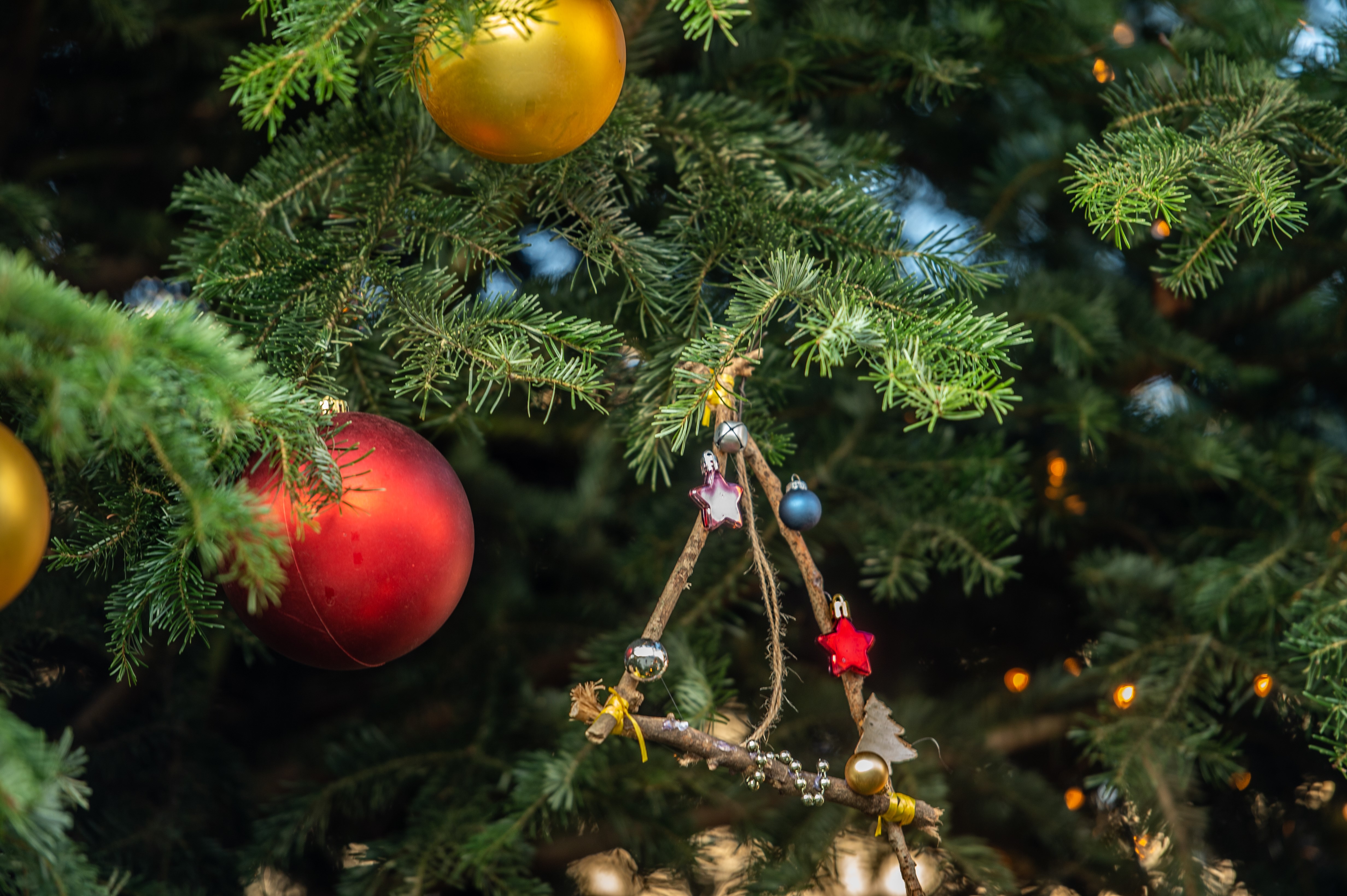 Weihnachtsbaum auf der Marzahner Promenade