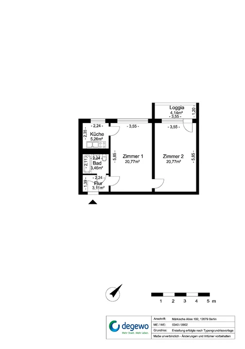 تصویر Nachmieter gesucht! - 2-Zimmer-Wohnung Nähe Eastgate