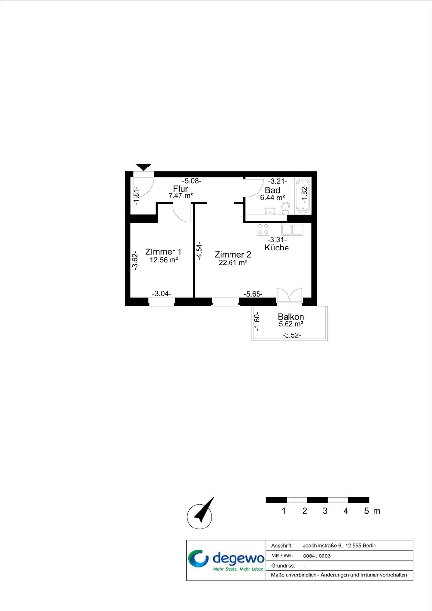 2-Zimmer-Wohnung mit Parkett sucht Nachmieter! – Foto 12