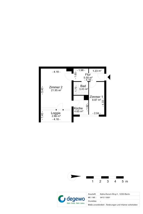 تصویر 2-Zimmerwohnung sucht Nachmieter